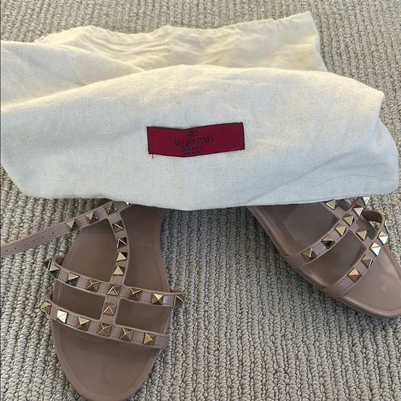 Valentino Pink Studded Gladiator Sandals - Picture 5 of 5